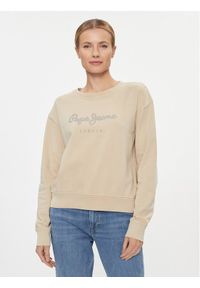 Pepe Jeans Bluza Harley PL581402 Beżowy Regular Fit. Kolor: beżowy. Materiał: bawełna #1