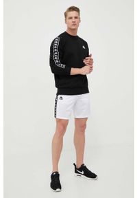 Kappa bluza męska kolor czarny wzorzysta. Kolor: czarny. Materiał: dzianina. Styl: klasyczny #3