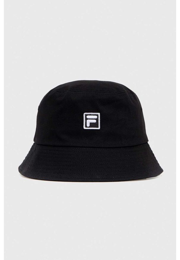 Fila kapelusz bawełniany kolor czarny bawełniany. Kolor: czarny. Materiał: bawełna