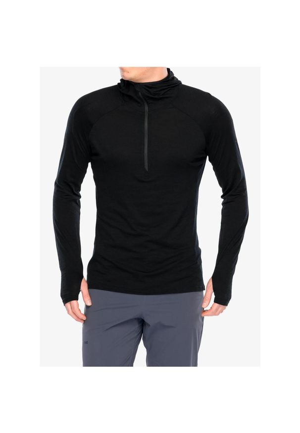 Bluza z zamkiem męska Inov-8 Merino Hoodie HZ. Kolor: czarny