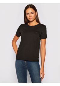 Calvin Klein T-Shirt Logo C-Neck K20K202132 Czarny Regular Fit. Kolor: czarny. Materiał: bawełna #1