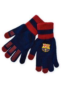 FC Barcelona rękawiczki zimowe L granatowy. Kolor: niebieski. Sezon: zima. Styl: wakacyjny #1