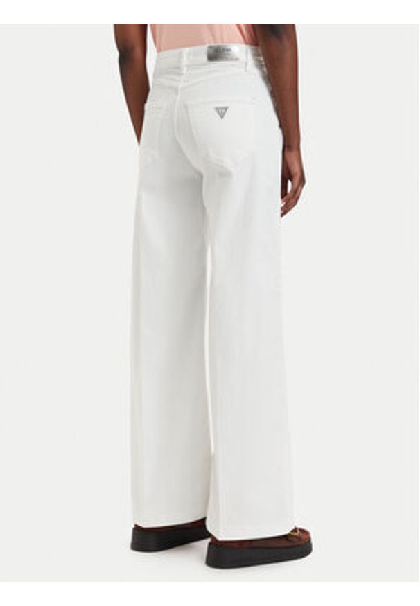 Guess Jeansy W6GA1C D0708 Kremowy Wide Leg. Kolor: kremowy