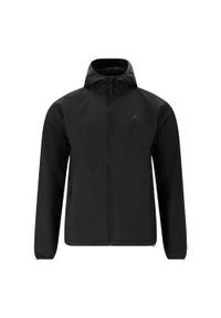 Kurtka wodoodporna Whistler Luango. Kolor: czarny. Materiał: softshell. Sport: turystyka piesza