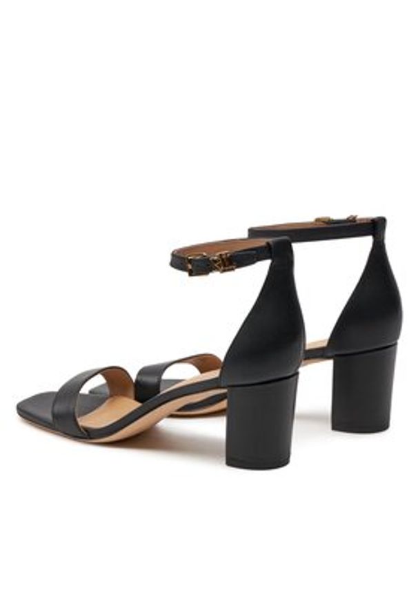 Lauren Ralph Lauren - LAUREN RALPH LAUREN Sandały 802927949001 Czarny. Kolor: czarny. Materiał: skóra