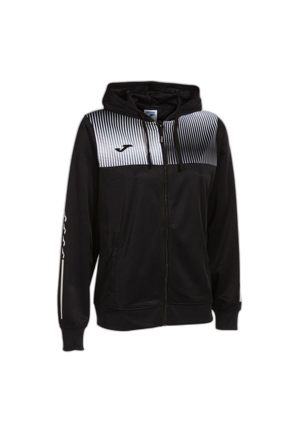 Damska bluza dresowa z kapturem Joma Eco Supernova. Typ kołnierza: kaptur. Kolor: wielokolorowy, biały, czarny. Materiał: dresówka. Sport: piłka nożna, fitness