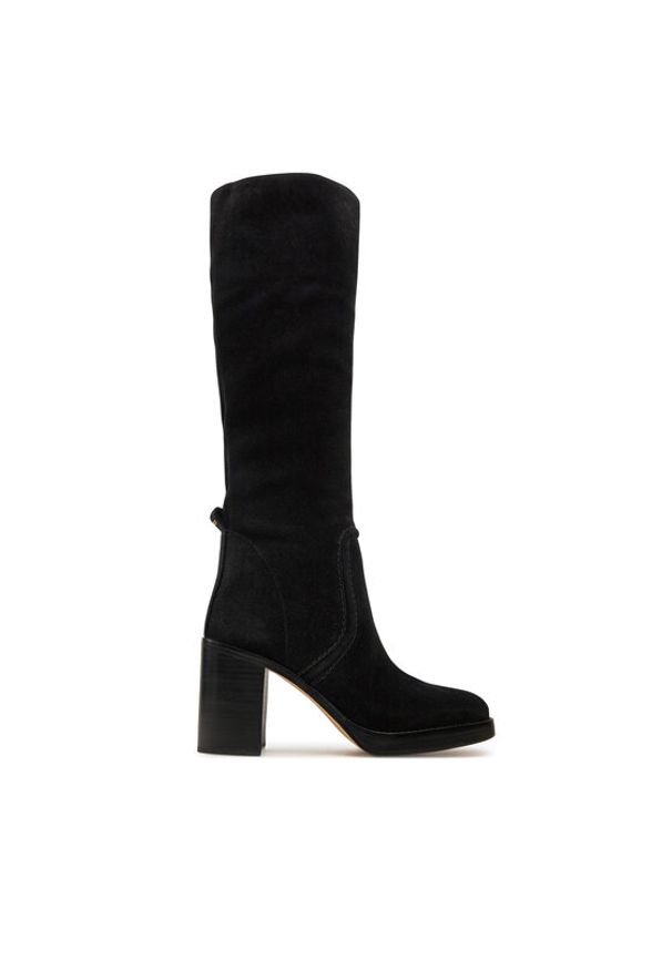 MICHAEL Michael Kors Kozaki Hayden Suede Boot 40F4HYMB5S Czarny. Kolor: czarny. Materiał: skóra, zamsz