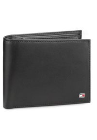 TOMMY HILFIGER - Tommy Hilfiger Portfel Eton Cc Flap And Coin Pocket AM0AM00652 Czarny. Kolor: czarny. Materiał: skóra #1