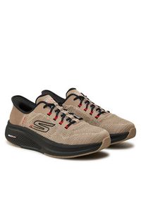 skechers - Skechers Sneakersy Gorun Elevate Lace Up 220852/TPBK Beżowy. Kolor: beżowy. Materiał: materiał