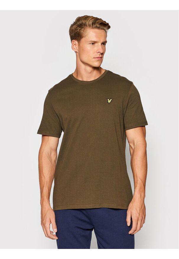 Lyle & Scott T-Shirt Plain TS400VOG Zielony Regular Fit. Kolor: zielony. Materiał: bawełna