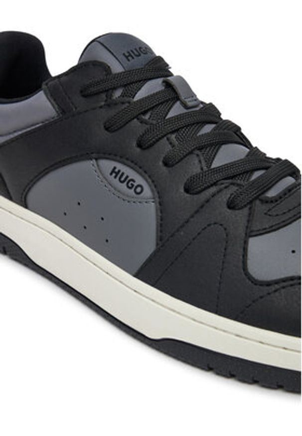 Hugo - HUGO Sneakersy Hadrian 50541700 Szary. Kolor: szary. Materiał: skóra