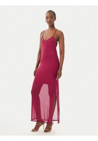 only - ONLY Sukienka letnia Magda 15372730 Czerwony ciemny Bodycon Fit. Kolor: czerwony. Materiał: syntetyk. Sezon: lato. Typ sukienki: bodycon #1