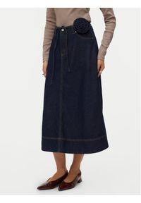 Vero Moda Spódnica jeansowa Ruth 10343067 Granatowy A-Line Fit. Kolor: niebieski. Materiał: bawełna #1