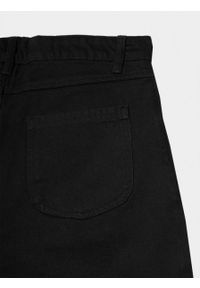 outhorn - Spodenki jeansowe damskie - czarne. Stan: podwyższony. Kolor: czarny. Materiał: jeans #7