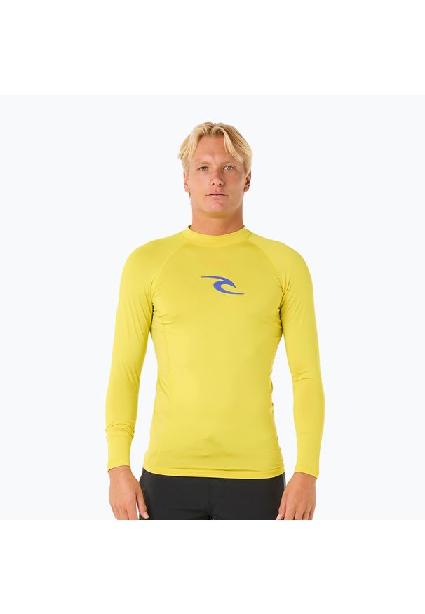 RIPCURL - Longsleeve do pływania męski Rip Curl Waves UPF Performance. Kolor: żółty