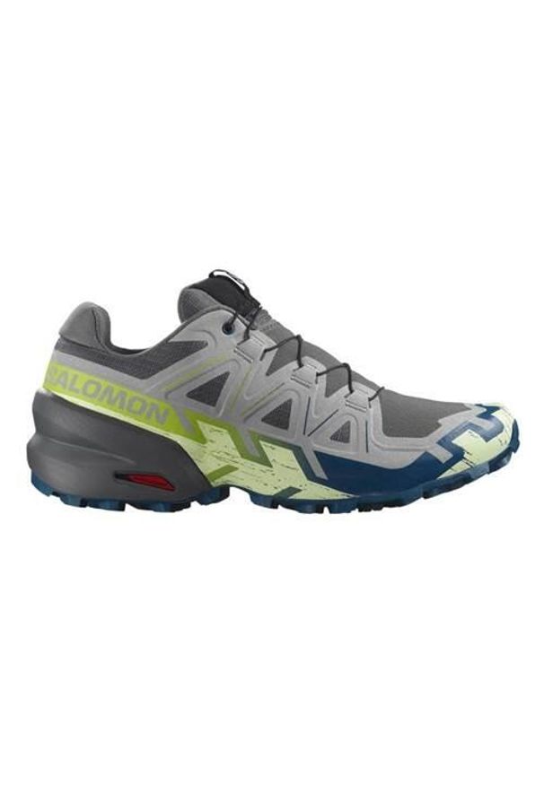 salomon - Buty do biegania męskie Salomon Speedcross 6. Kolor: szary. Materiał: guma, syntetyk, tkanina, materiał. Szerokość cholewki: normalna. Model: Salomon Speedcross. Sport: bieganie