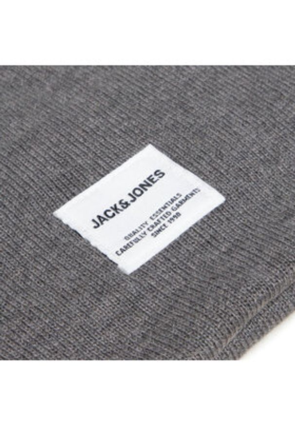 Jack & Jones - Jack&Jones Czapka Jaclong 12150627 Szary. Kolor: szary. Materiał: materiał