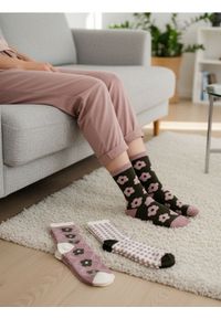 Sinsay - Długie skarpety 3 pack - wielobarwny #1