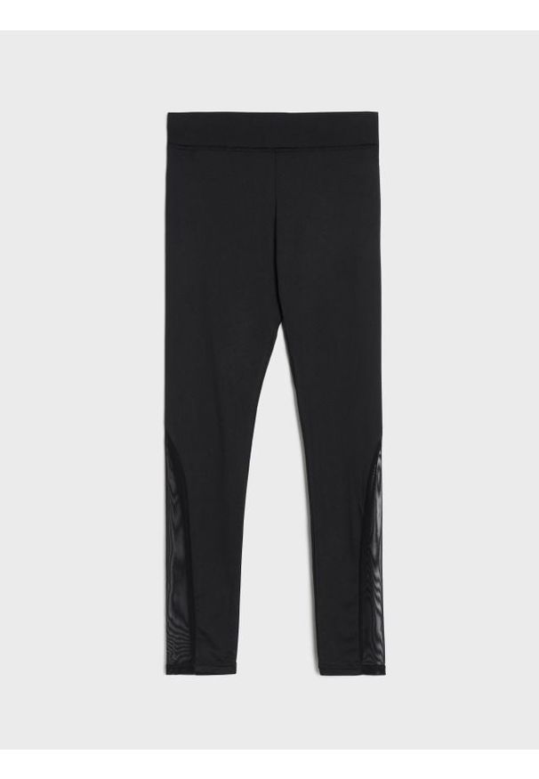 Sinsay - Legginsy - czarny. Kolor: czarny