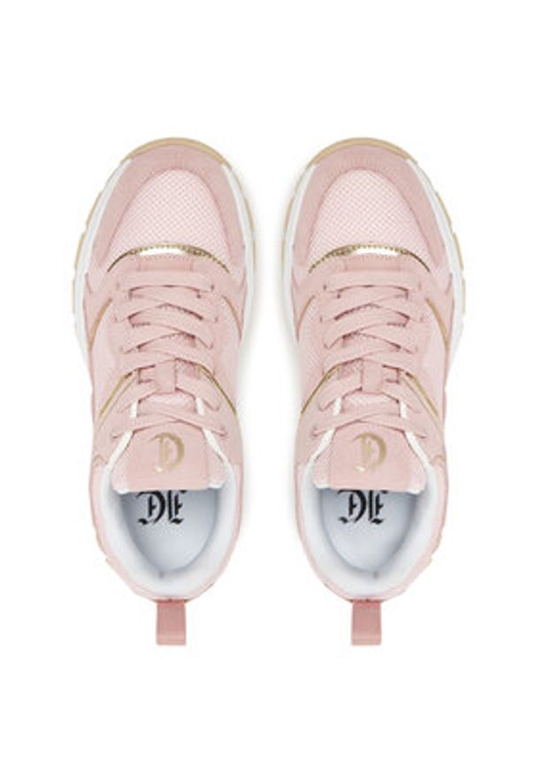 Just Cavalli Sneakersy 78RA3SC5 ZSC33 Różowy. Kolor: różowy. Materiał: materiał