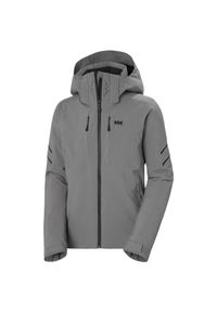 Damska kurtka narciarska Helly Hansen Alphelia Infinity. Kolor: niebieski, szary, wielokolorowy. Sezon: zima. Sport: narciarstwo