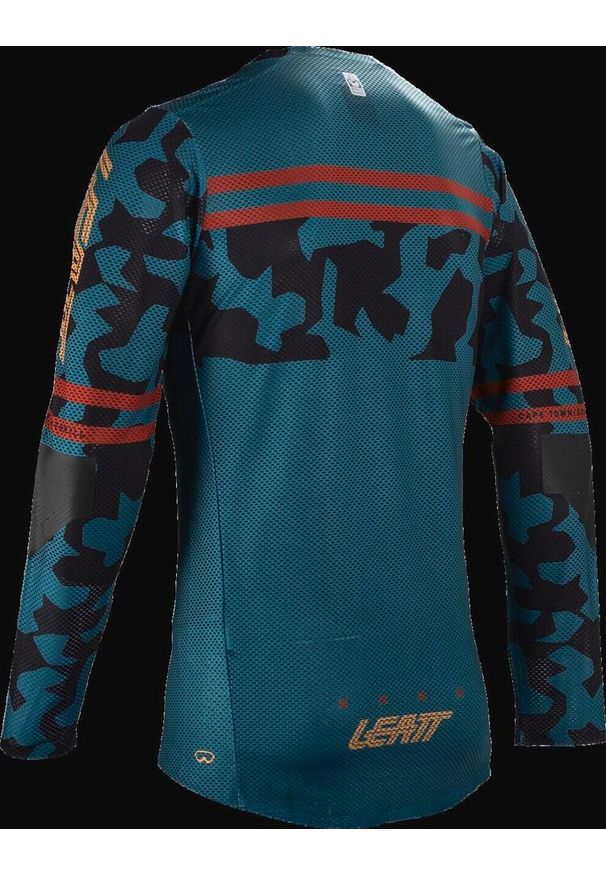 LEATT - Longsleeve rowerowy męski Leatt MTB Gravity 4.0. Kolor: zielony, wielokolorowy, niebieski. Długość rękawa: długi rękaw