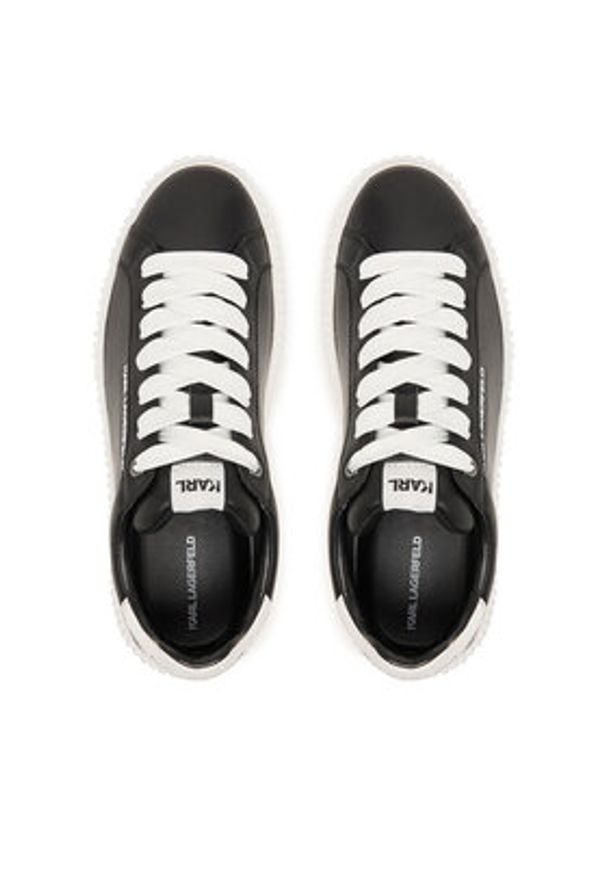 Karl Lagerfeld - KARL LAGERFELD Sneakersy Kaprika KL24220 Czarny. Kolor: czarny. Materiał: skóra