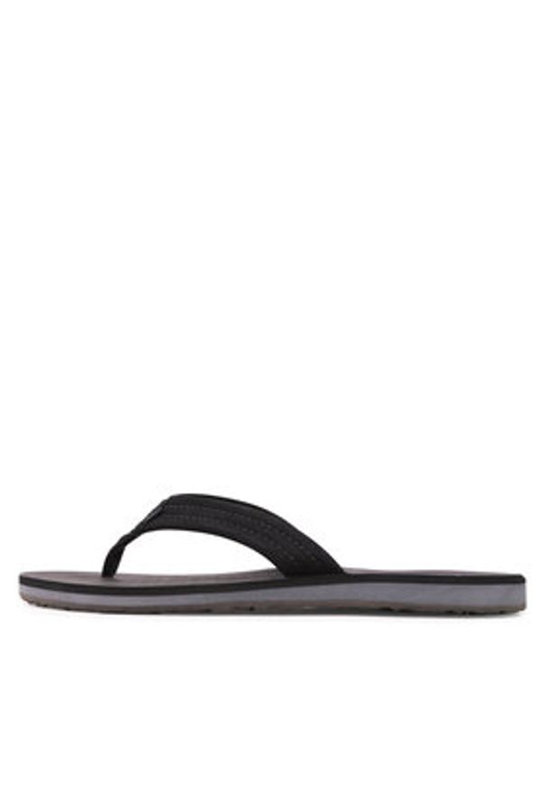Quiksilver Japonki AQYL101323 Czarny. Kolor: czarny. Materiał: zamsz, skóra
