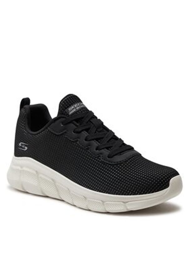 skechers - Skechers Sneakersy Bobs B Flex-Visionary Essence 117346/BLK Czarny. Kolor: czarny. Materiał: mesh, materiał