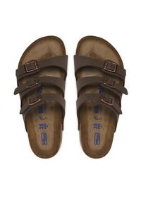 Birkenstock Klapki Florida 0053881 Brązowy. Kolor: brązowy. Materiał: skóra #6