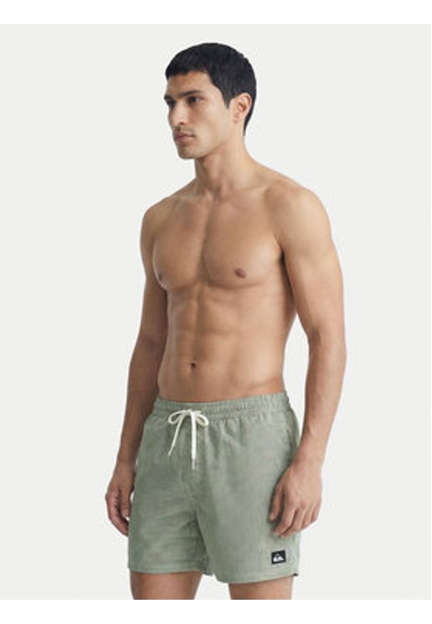 Quiksilver Szorty kąpielowe Everyday Deluxe EQYJV04101 Zielony Regular Fit. Kolor: zielony. Materiał: syntetyk