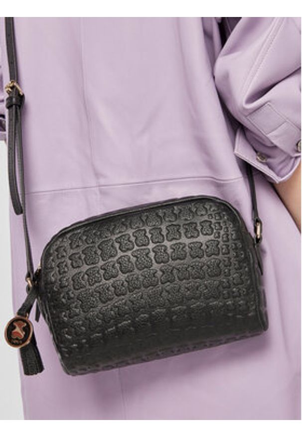 Tous - TOUS Torebka Nika Sherton 2001066751 Czarny. Kolor: czarny. Materiał: skórzane