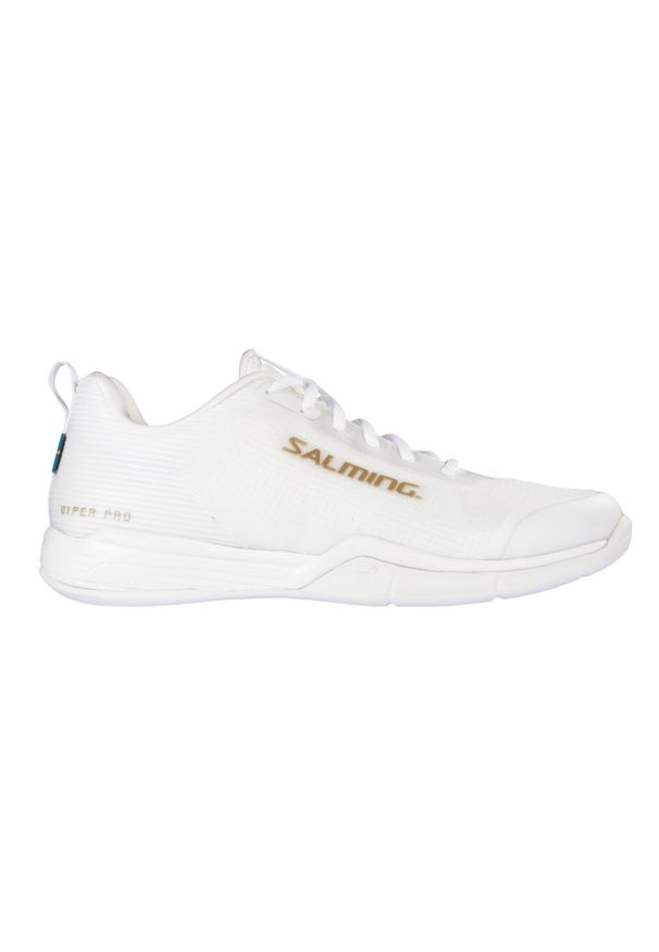 SALMING - Damskie buty halowe Salming Viper Pro. Kolor: biały, wielokolorowy, żółty. Sport: piłka ręczna