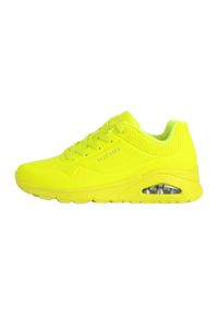skechers - Buty na co dzień damskie SKECHERS UNO NIGHT SHADES. Okazja: na co dzień. Zapięcie: sznurówki. Kolor: żółty. Materiał: materiał, syntetyk. Szerokość cholewki: normalna. Sport: turystyka piesza