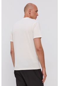 Helly Hansen T-shirt męski kolor kremowy z nadrukiem. Okazja: na co dzień. Kolor: beżowy. Materiał: materiał, dzianina. Wzór: nadruk. Styl: casual