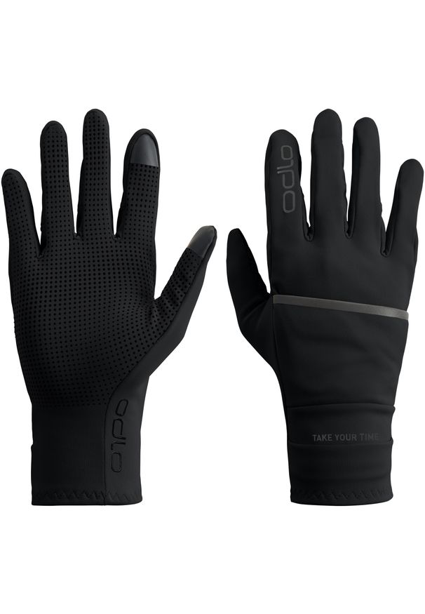 Rękawice Odlo Gloves full finger MULTISPORT WINDPROOF LIGHT. Kolor: czarny. Sport: turystyka piesza