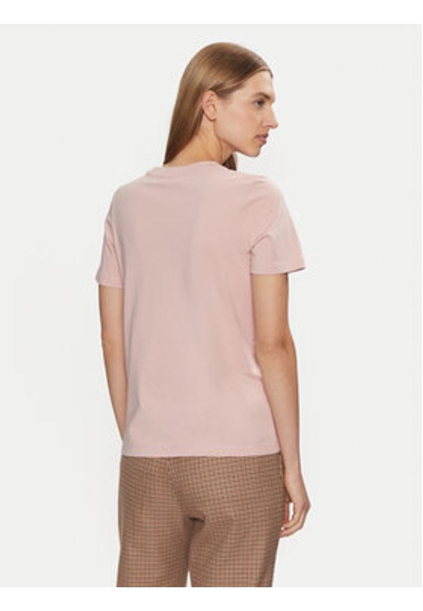 TOMMY HILFIGER - Tommy Hilfiger T-Shirt WW0WW43895 Różowy Regular Fit. Kolor: różowy. Materiał: bawełna