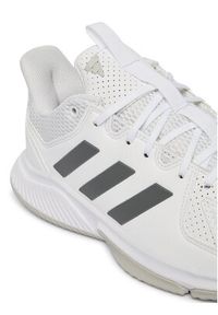 Adidas - adidas Buty halowe Court Flight KJ3682 Biały. Kolor: biały. Materiał: skóra #2
