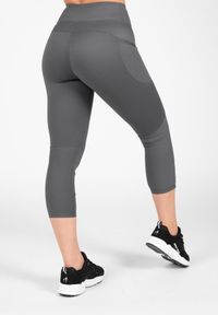 GORILLA WEAR - Monroe 7/8 Leginsy - Szary. Kolor: szary. Sport: fitness