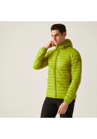 Regatta - Kurtka turystyczna męska Hurden. Kolor: zielony. Materiał: puch. Sport: turystyka piesza #1