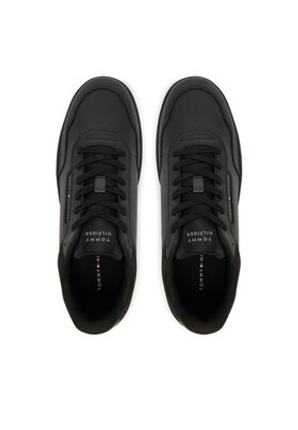TOMMY HILFIGER - Tommy Hilfiger Sneakersy Th Basket Core Lite Lth FM0FM05713 Czarny. Kolor: czarny. Materiał: skóra