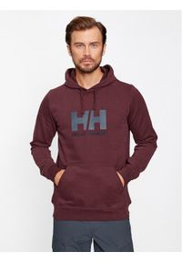 Helly Hansen Bluza Logo 33977 Bordowy Regular Fit. Kolor: czerwony. Materiał: bawełna #1