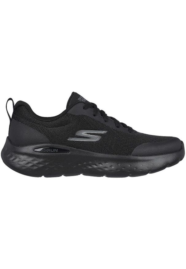 skechers - Adidasy Skechers Go Run Lite - Inerti, Kobiety. Kolor: czarny. Materiał: materiał. Sport: bieganie