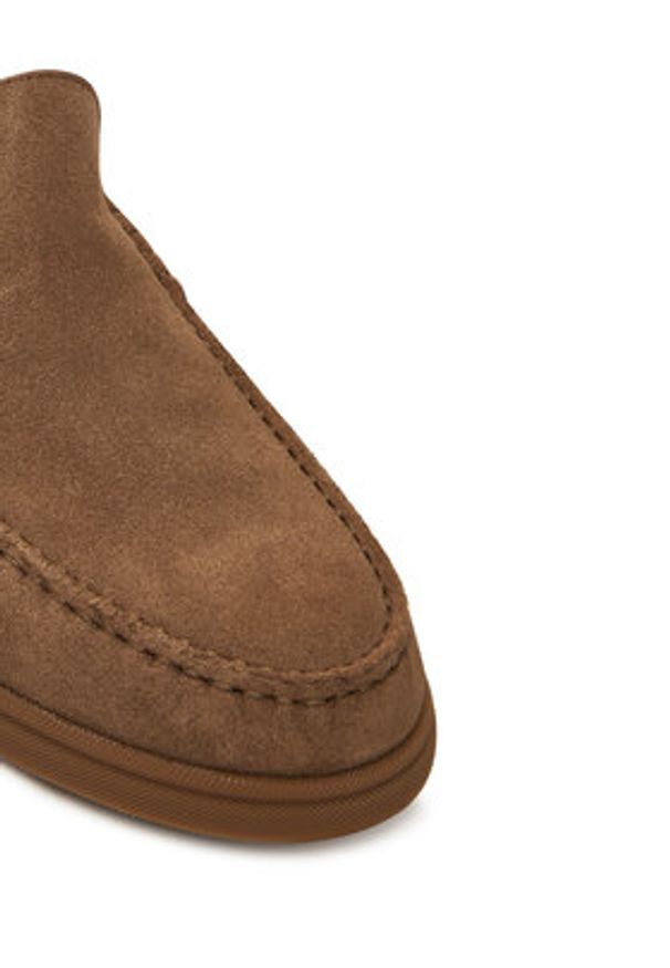 BOSS Mokasyny Sienne 50543083 Brązowy. Kolor: brązowy. Materiał: skóra, zamsz