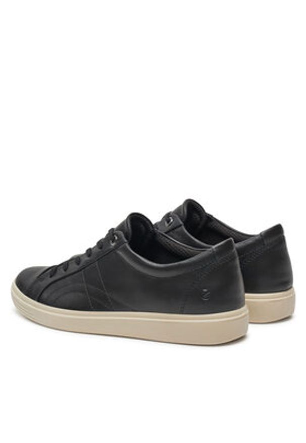 ecco - ECCO Sneakersy 21861301001 Czarny. Kolor: czarny. Materiał: skóra