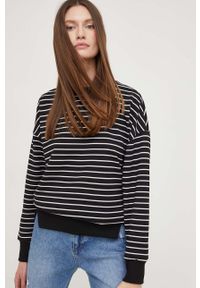 Answear Lab bluza bawełniana damska kolor czarny wzorzysta. Kolor: czarny. Materiał: bawełna. Długość rękawa: długi rękaw. Długość: długie. Styl: wakacyjny #5