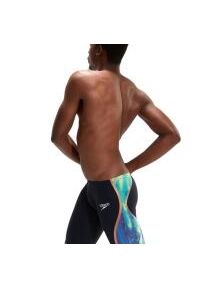 Strój pływacki startowy męski Speedo LZR INTENT. Kolor: niebieski, wielokolorowy, czarny. Materiał: nylon, lycra