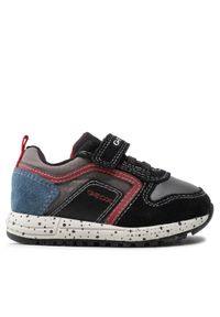 Geox Sneakersy B Alben B. C B043CC 022FU C0260 M Czarny. Kolor: czarny. Materiał: zamsz, skóra
