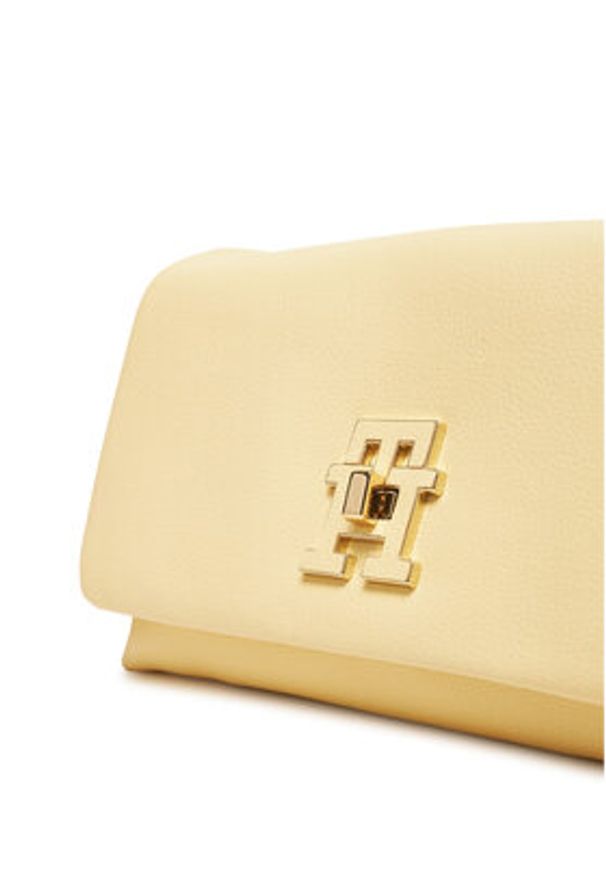 TOMMY HILFIGER - Tommy Hilfiger Torebka AW0AW17462 Żółty. Kolor: żółty. Materiał: skórzane