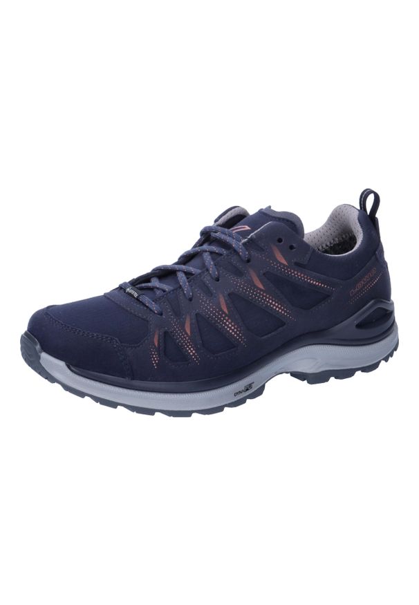 Buty trekkingowe damskie Lowa Innox Evo Ii Gtx. Zapięcie: sznurówki. Kolor: szary, niebieski, wielokolorowy, pomarańczowy. Materiał: materiał. Szerokość cholewki: normalna. Styl: sportowy